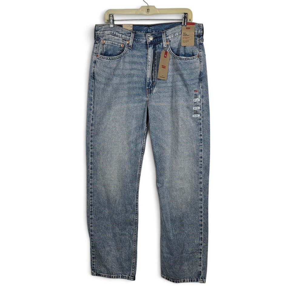 Levi's Jeans Men 32x32 565 Loose Straight Light Wash Denim NEW Classic 90s Style